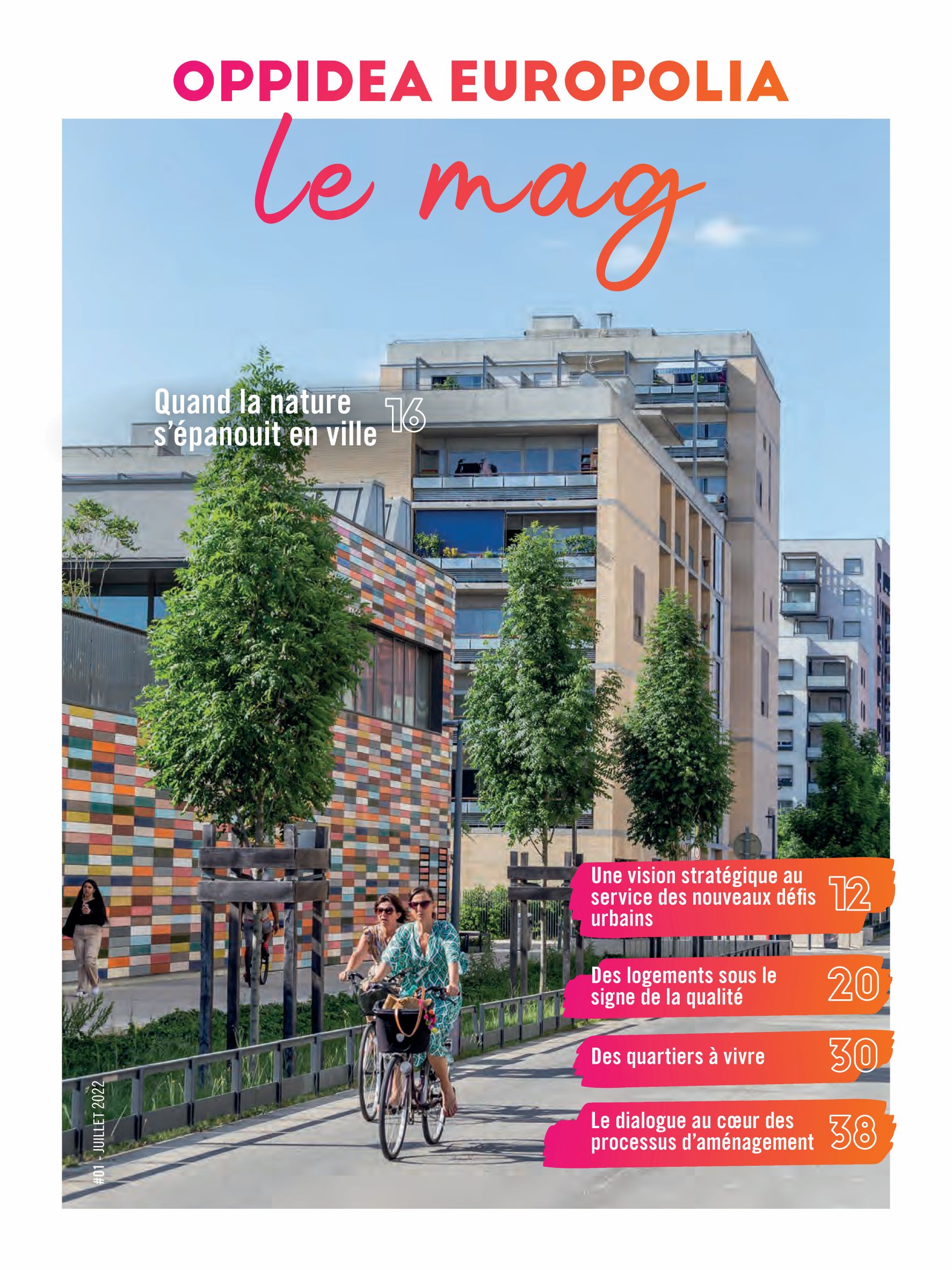 Couverture du magazine d'Oppidea et d'Europolia