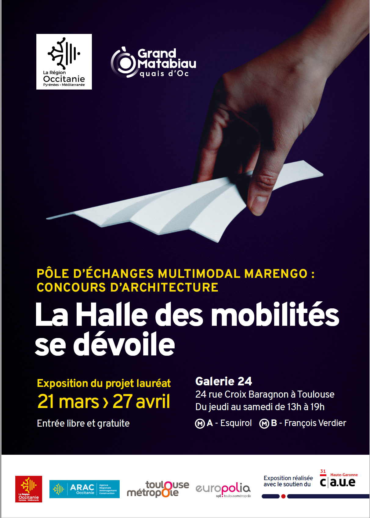 Affiche la halle des mobilités se dévoile